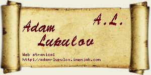 Adam Lupulov vizit kartica